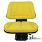 A & I Products Seat w/ Trapezoid Backrest, Yellow Vinyl, 265 lb / 120 kg Weight Limit 23" x18.5" x9.5" A-T333YL - alternate 2